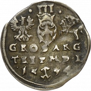 Zygmunt III Waza, Trojak 1594 Wilno