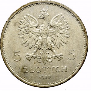 II Rzeczpospolita, 5 złotych 1930 Sztandar 