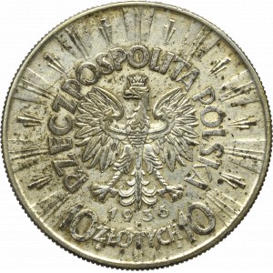 II Rzeczpospolita, 10 złotych 1936 Piłsudski 