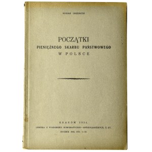 Roman Grodecki, Początki pieniężnego skarbu państwowego w Polsce