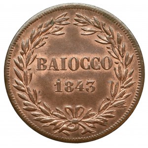 Watykan, Grzegorz XVI, Baiocco 1843 