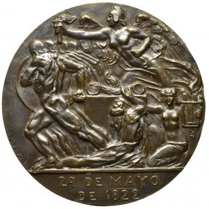 Medal pamiątkowy z bitwy pod Pichinchą w 1822 roku
