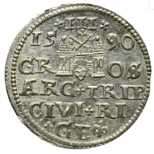 Zygmunt III Waza, Trojak 1590 Ryga 