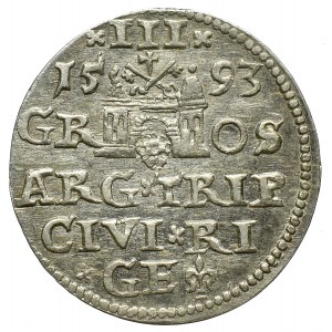 Zygmunt III Waza, Trojak 1593 Ryga - nieopisany 