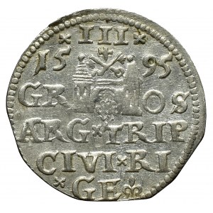 Zygmunt III Waza, Trojak 1595 Ryga 