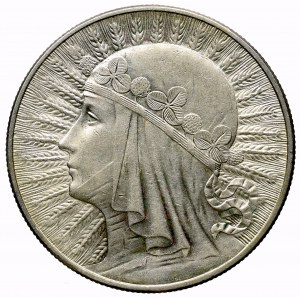II Rzeczpospolita, 10 złotych 1932 ze znakiem 