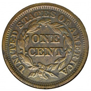 USA, 1 cent 1848