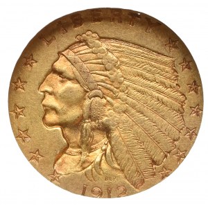 USA, 2 1/2 dollars 1912