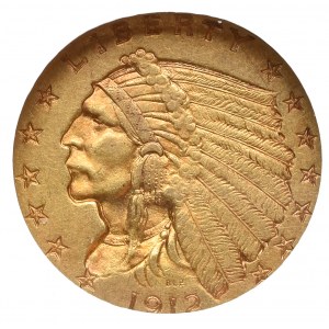 USA, 2 1/2 dolara 1912