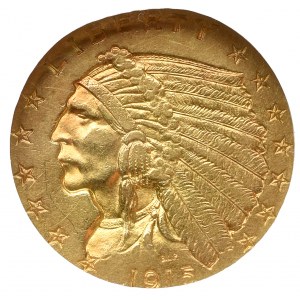 USA, 2 1/2 dolara 1915