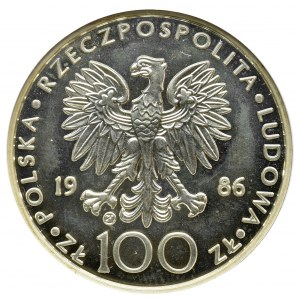 PRL, 100 złotych 1986 Jan Paweł II - moneta nieoficjalna 