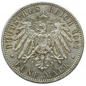 Germany, 5 mark 1901