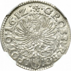 Zygmunt III Waza, Grosz 1612 Kraków - NGC AU58