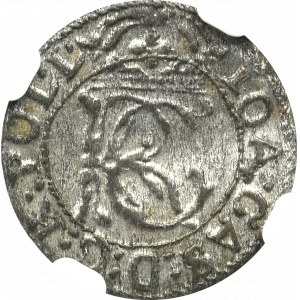 Jan II Kazimierz, Szeląg 1652 Wilno - NGC MS61