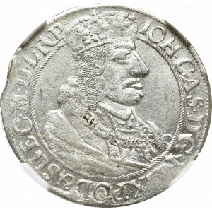 Jan II Kazimierz, Ort 1657 Gdańsk - NGC MS61