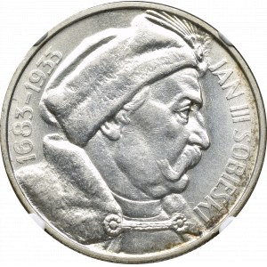 II Rzeczpospolita, 10 złotych Sobieski 1933 - NGC MS62