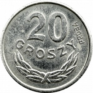 PRL, próba 20 groszy 1963 b.z. nikiel