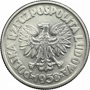PRL, próba 5 złotych 1958 b.z. nikiel