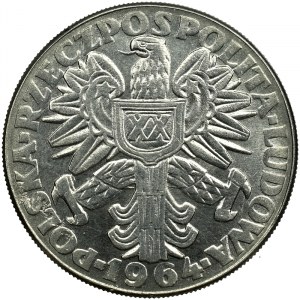 PRL, próba 10 złotych 1964 b.z. nikiel