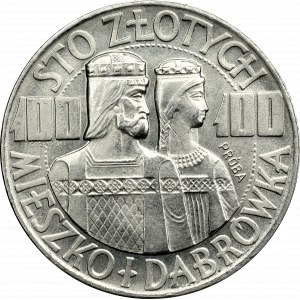 PRL, próba 100 złotych 1960 Mieszko i Dąbrówka b.z. nikiel