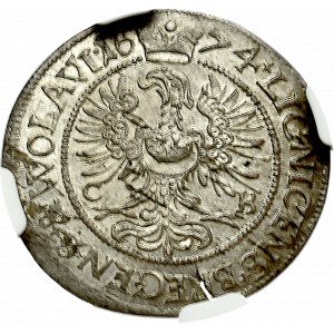 Śląsk, 3 Krajcary 1674 CB Legnica-Brzeg - NGC MS63