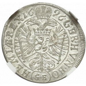 Austria, Leopold I, 3 Krajcary 1696 Praga - NGC AU58