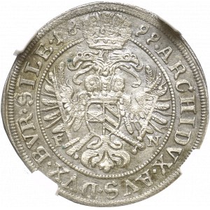 Śląsk, 3 Krajcary 1699 FN Opole - NGC UNC Details