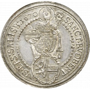 Austria, Max Gandolf von Kuenburg, Talar 1670 Salzburg - NGC AU58