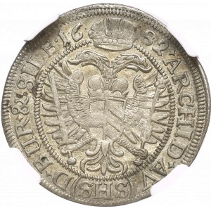 Śląsk, 6 Krajcarów 1682 SHS Wrocław - NGC MS61