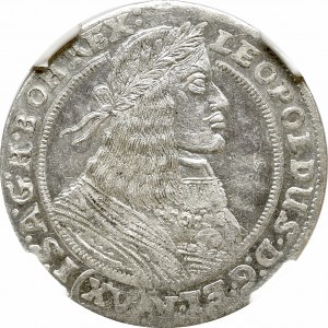 Śląsk, 15 Krajcarów 1662 G-H Wrocław - NGC MS64