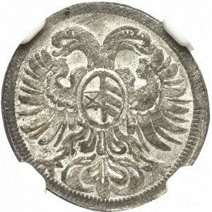 Śląsk, 1 gröschel = 1/3 krajcara 1693 Wrocław - NGC MS63