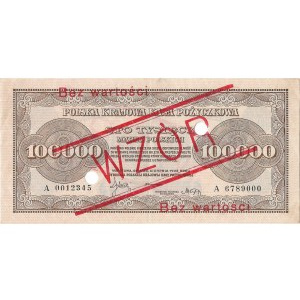 100 000 marek polskich 1923 A - wzór