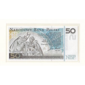 Banknot kolekcjonerski 50 złotych, Jan Paweł II, w oryginalnym folderze
