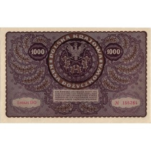1000 marek polskich 1919 I SERJA DO