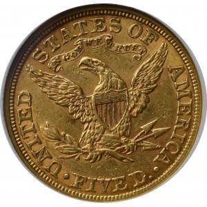 USA, 5 dolarów 1881