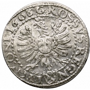 Zygmunt III Waza, Grosz 1606 Kraków - REGN-I