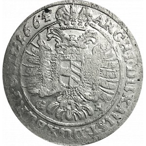 Śląsk, 15 Krajcarów 1664 GH Wrocław (R1)