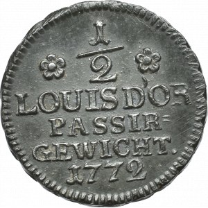 Germany, 1/2 louis d'or weight 1772