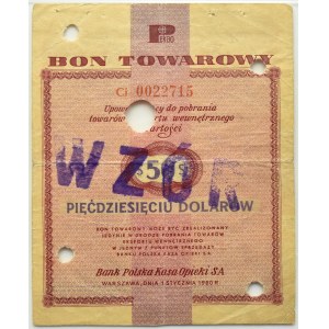 PeWeX, 50 dolarów 1960, seria Ci WZÓR, PMG 30 - RZADKIE!