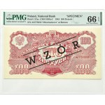 Polska Ludowa, seria lubelska, 100 złotych 1944, seria AX WZÓR, …-owym, PMG 66 EPQ