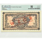 Volksrepublik Polen, Serie Lublin, 500 Zloty 1944 MODEL, Serie Ax, PMG 65 EPQ