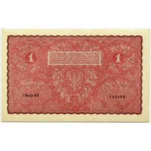 II RP, 1 Mark 1919, 1. Serie BK, PMG 66 EPQ