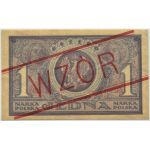 II RP, 1 značka 1919, 1. série IAC MODEL, PMG 55 EPQ