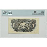 Volksrepublik Polen, Serie Lublin, 1 Zloty 1944, Serie AB, ....-owym, PMG 64