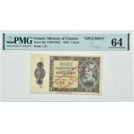 II RP, B. Chrobry, 1 zl. 1938, série H MODEL, PMG 64