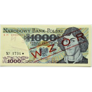 PRL, M. Kopernik, 1000 złotych 1979, seria BM, WZÓR No 1734*, UNC