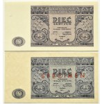 RP, 5 złotych 1946, fioletowa odmiana, UNC