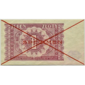 RP, 1 Zloty 1946, SPECIMEN, UNC