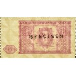 RP, 1 Zloty 1946, schwarzer SPECIMEN-Aufdruck, UNC