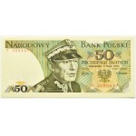 PRL, generál K. Świerczewski, 50 zlotých 1975, série F, UNC